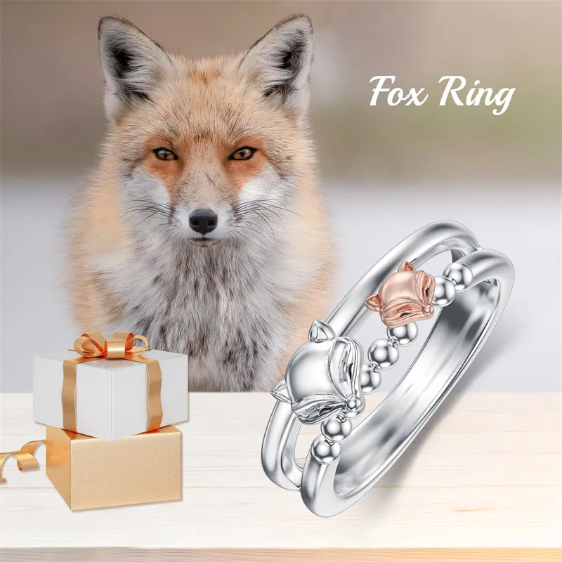 Highland Cow Ring 925 Sterling Silver Rings Otter RIng Fox RIng Gift For Women Girls Mom