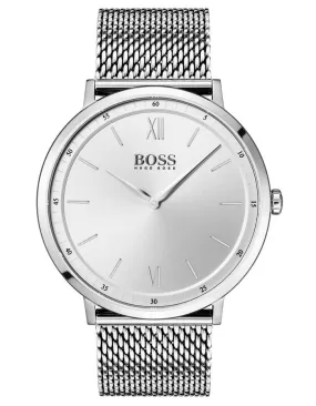 Hugo Boss Mens Essential Business Watch - Stainless Steel - White Dial -Bracelet