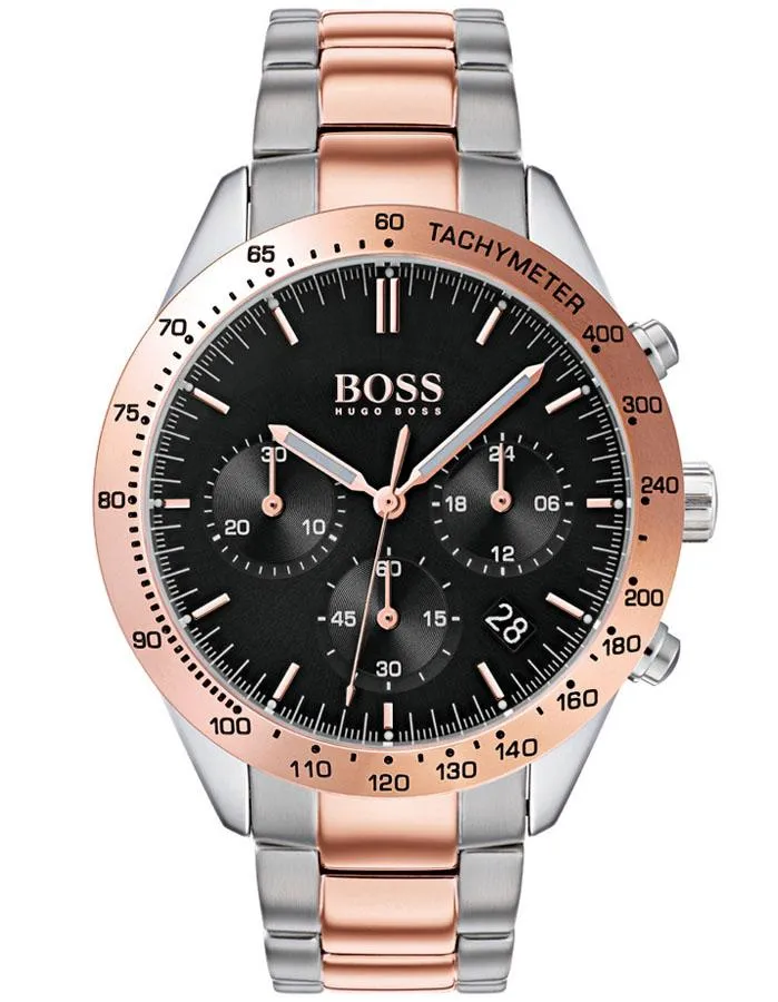 Hugo Boss Mens Talent Watch - Stainless Steel & Rose Gold-Tone - Bracelet