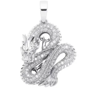 Iced Dragon Pendant