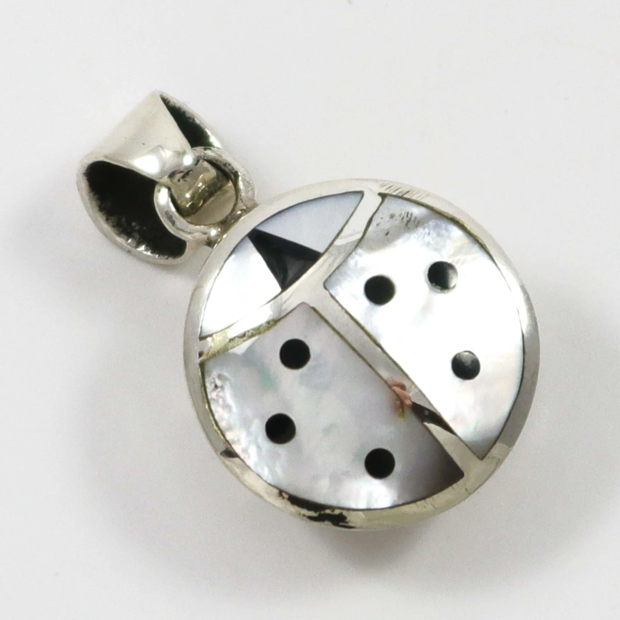 Inlaid Ladybug Pendant