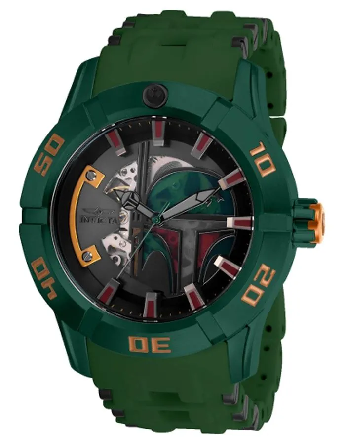 Invicta Star Wars Limited Edition Mens Watch - Boba Fett - Green - Automatic