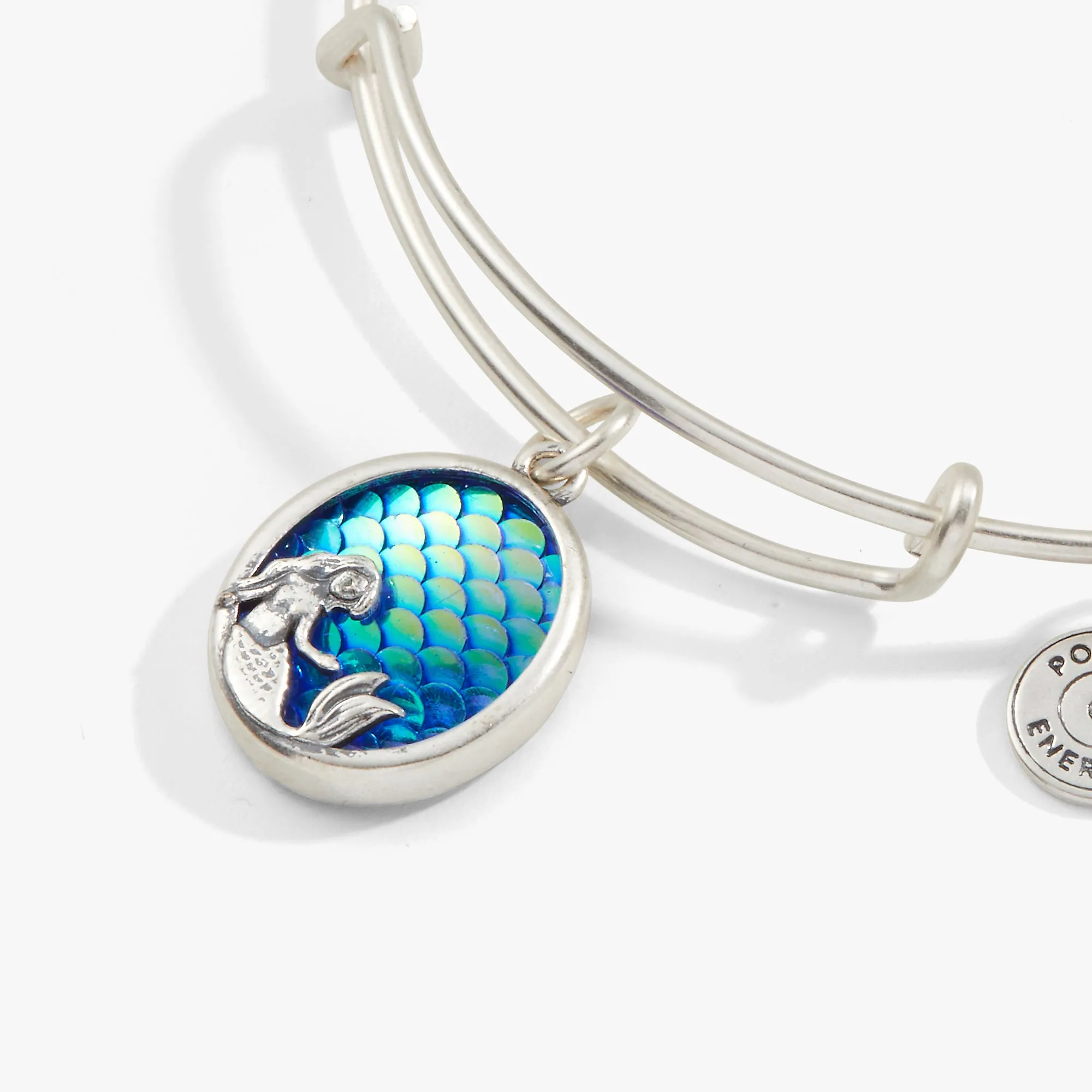 Iridescent Mermaid Charm Bangle