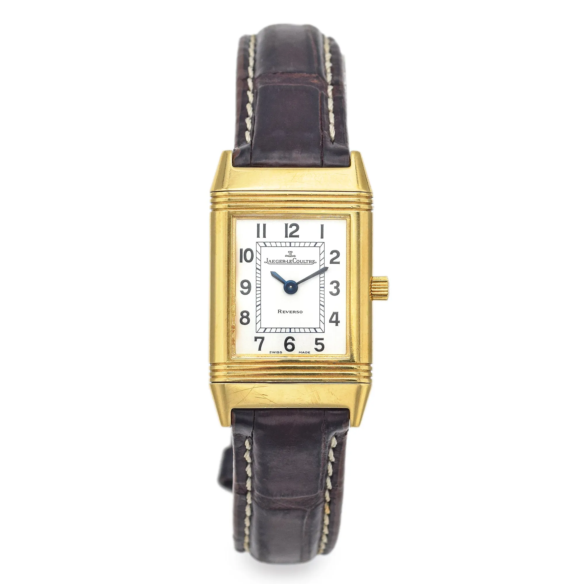 Jaeger LeCoultre Reverso 18K Gold Women's Watch   Box, Paper Ref. 260.1.08