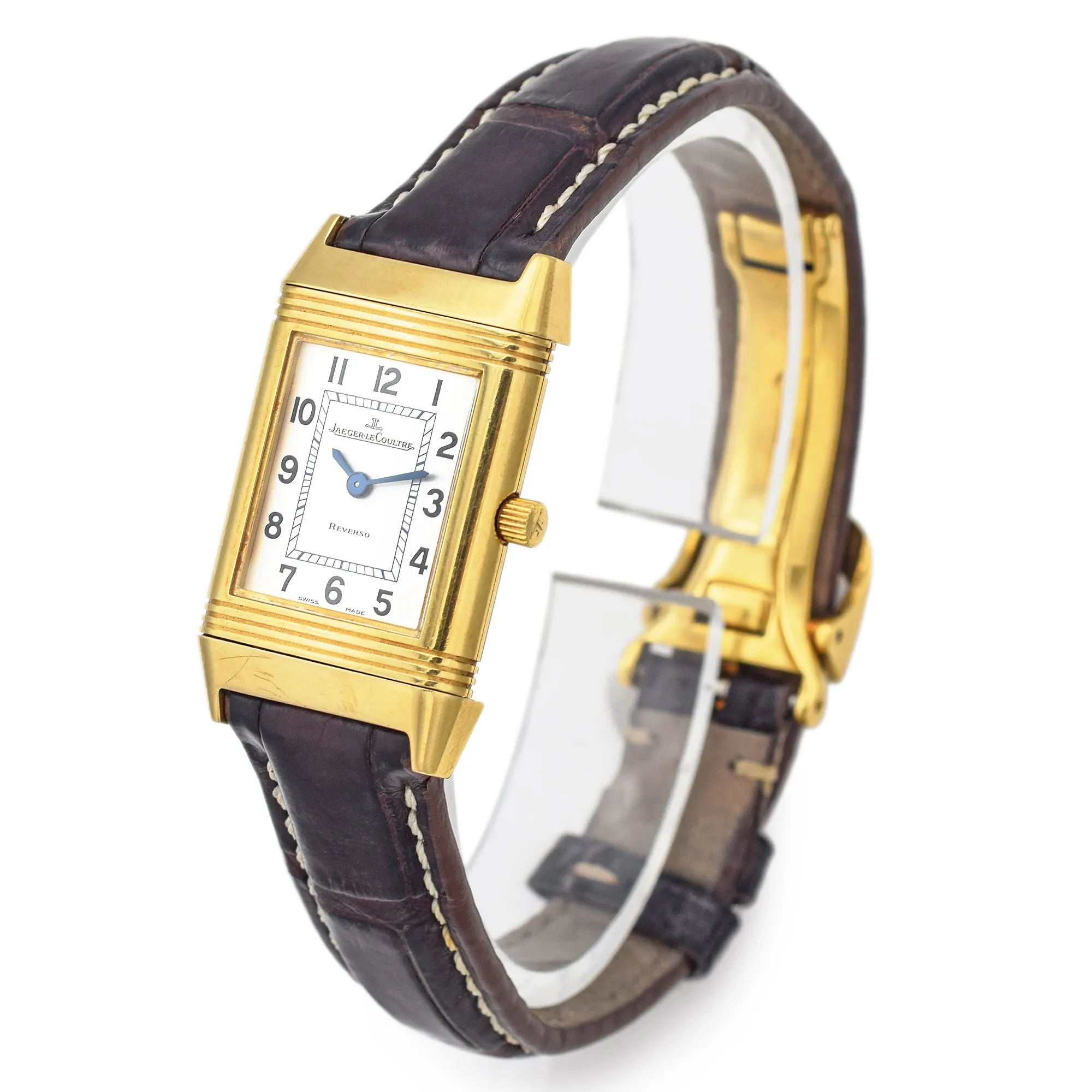 Jaeger LeCoultre Reverso 18K Gold Women's Watch   Box, Paper Ref. 260.1.08