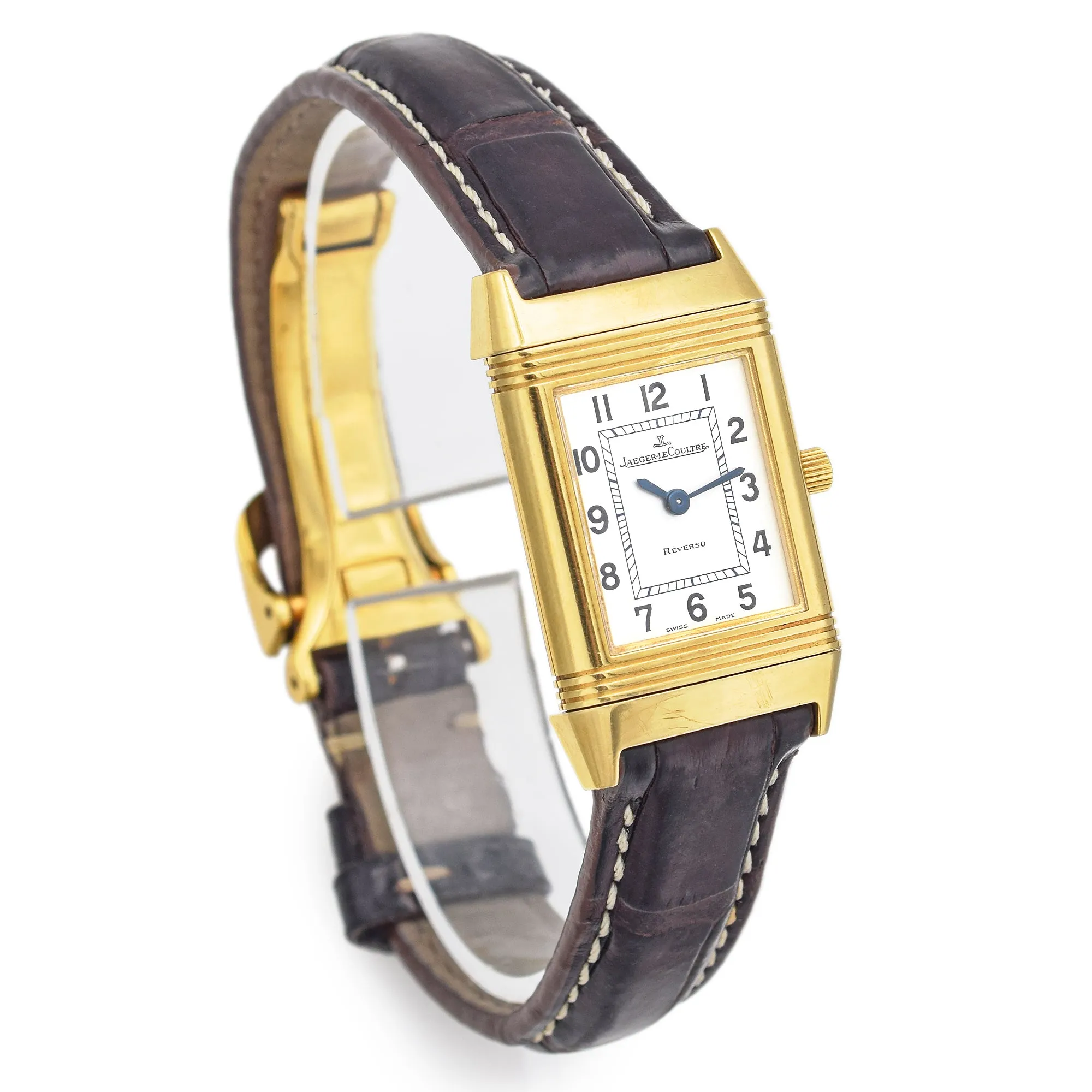 Jaeger LeCoultre Reverso 18K Gold Women's Watch   Box, Paper Ref. 260.1.08