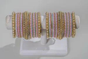 Jasmine  Multi-Color Bangles - 2 Hand Set