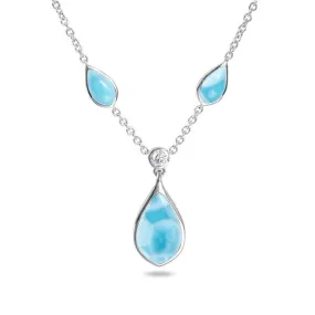 Larimar Mandorla Necklace