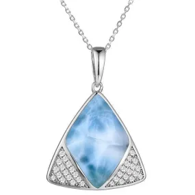 Larimar Rhombus Reuleaux Pendant