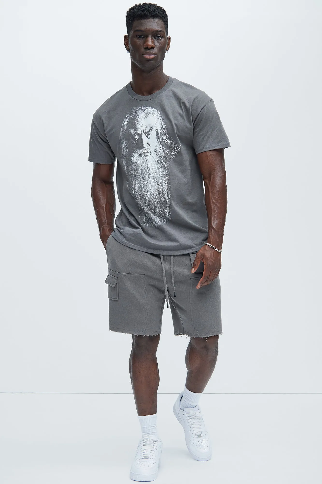 Lord Of The Rings Gandalf Short Sleeve Tee - Charcoal