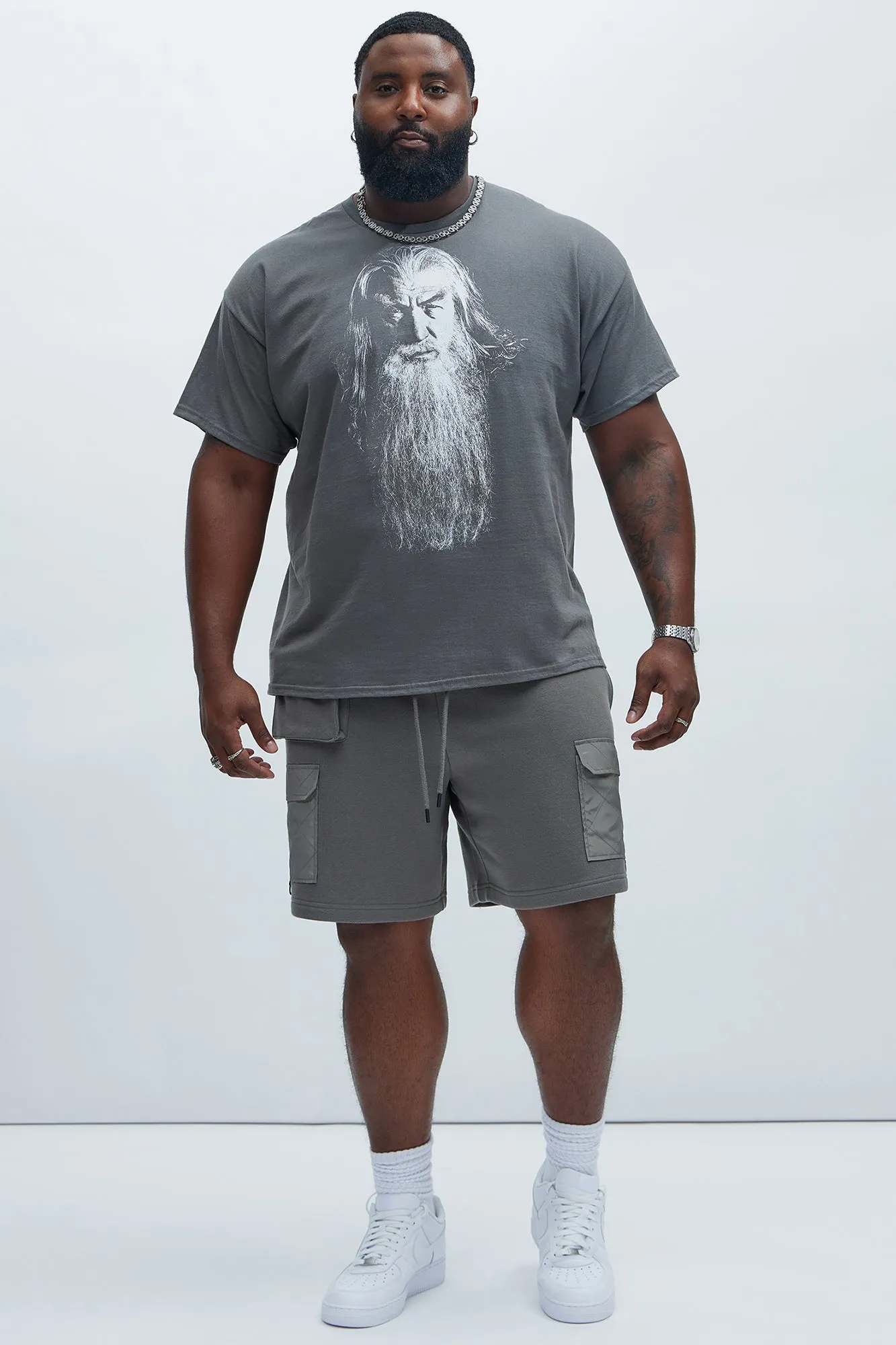 Lord Of The Rings Gandalf Short Sleeve Tee - Charcoal