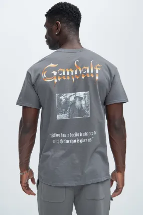 Lord Of The Rings Gandalf Short Sleeve Tee - Charcoal