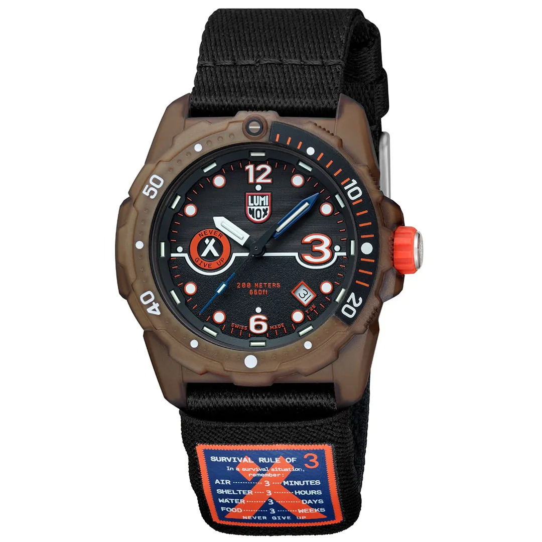 Luminox Mens Bear Grylls Eco-Friendly 42mm Tide Quartz Watch with Durable Design – Adventure Ready Timepiece