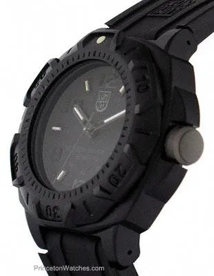 Luminox Mens Sentry Black-Out Watch - Black Dial & Strap - Luminous Hands