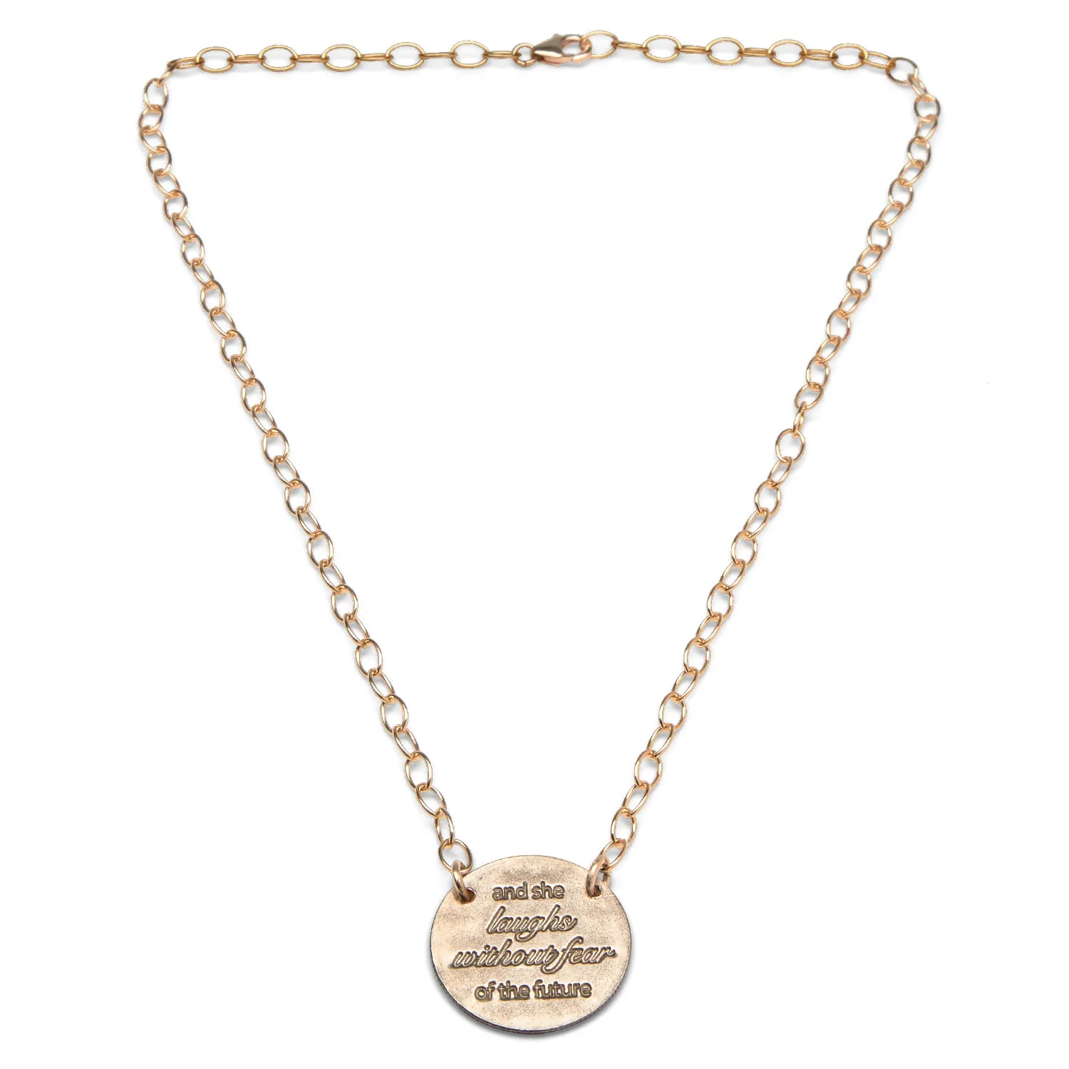 Mariamor She Laughs Without Fear Quarter Extra Light Statement Necklace, Gold