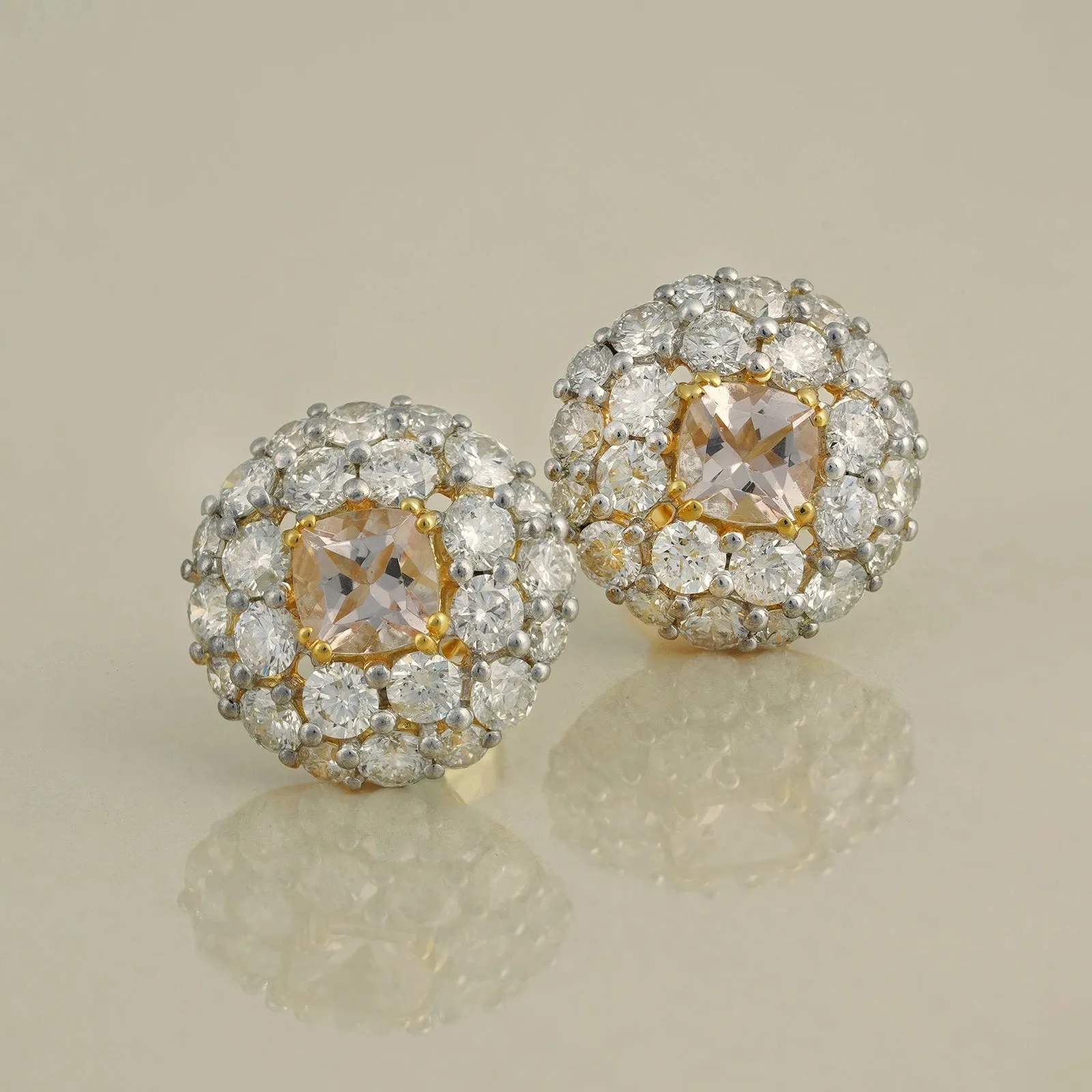 Megan Morganite Ear Studs