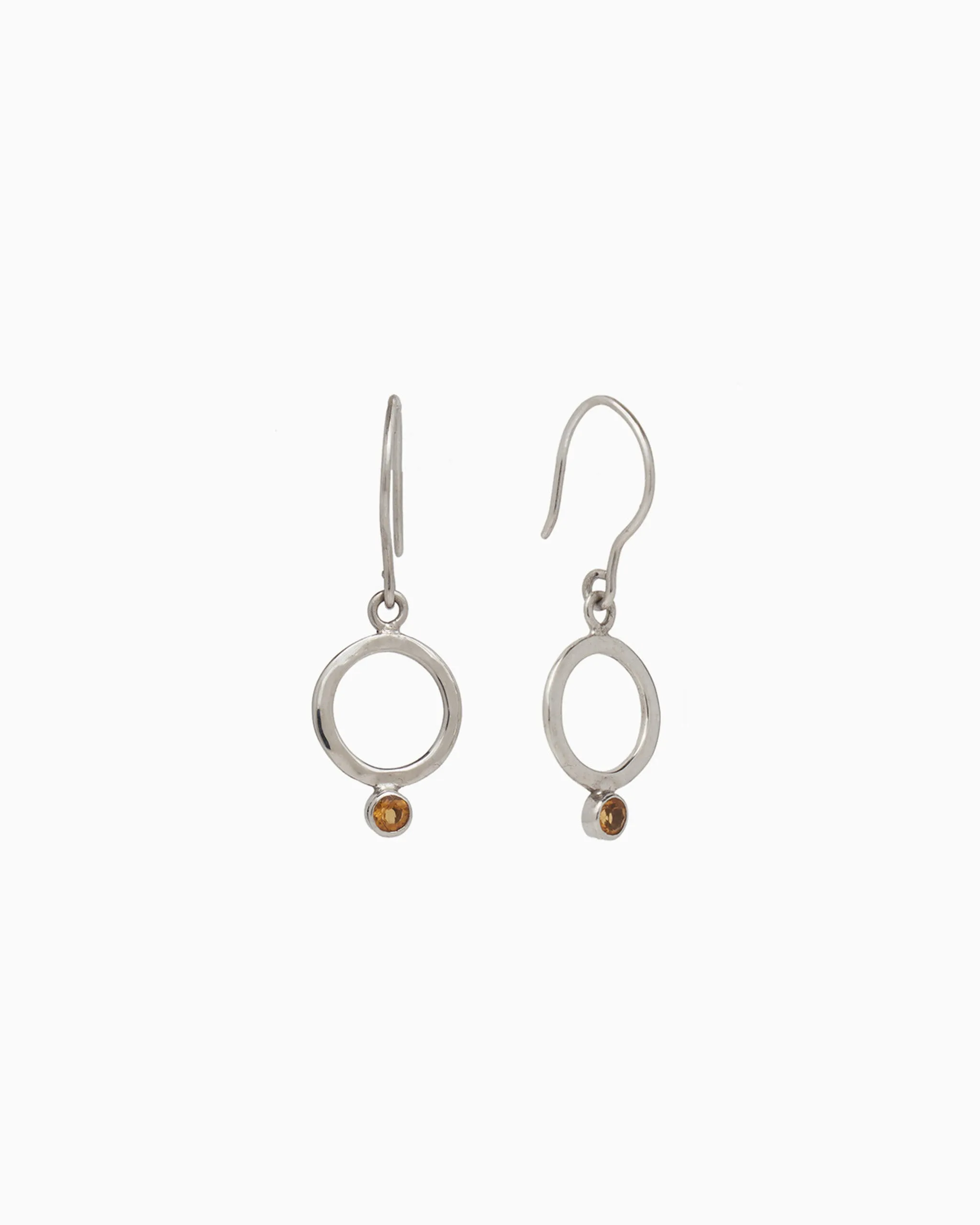 One Love Drop Earrings - Citrine