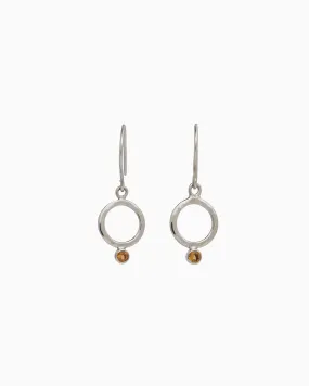 One Love Drop Earrings - Citrine