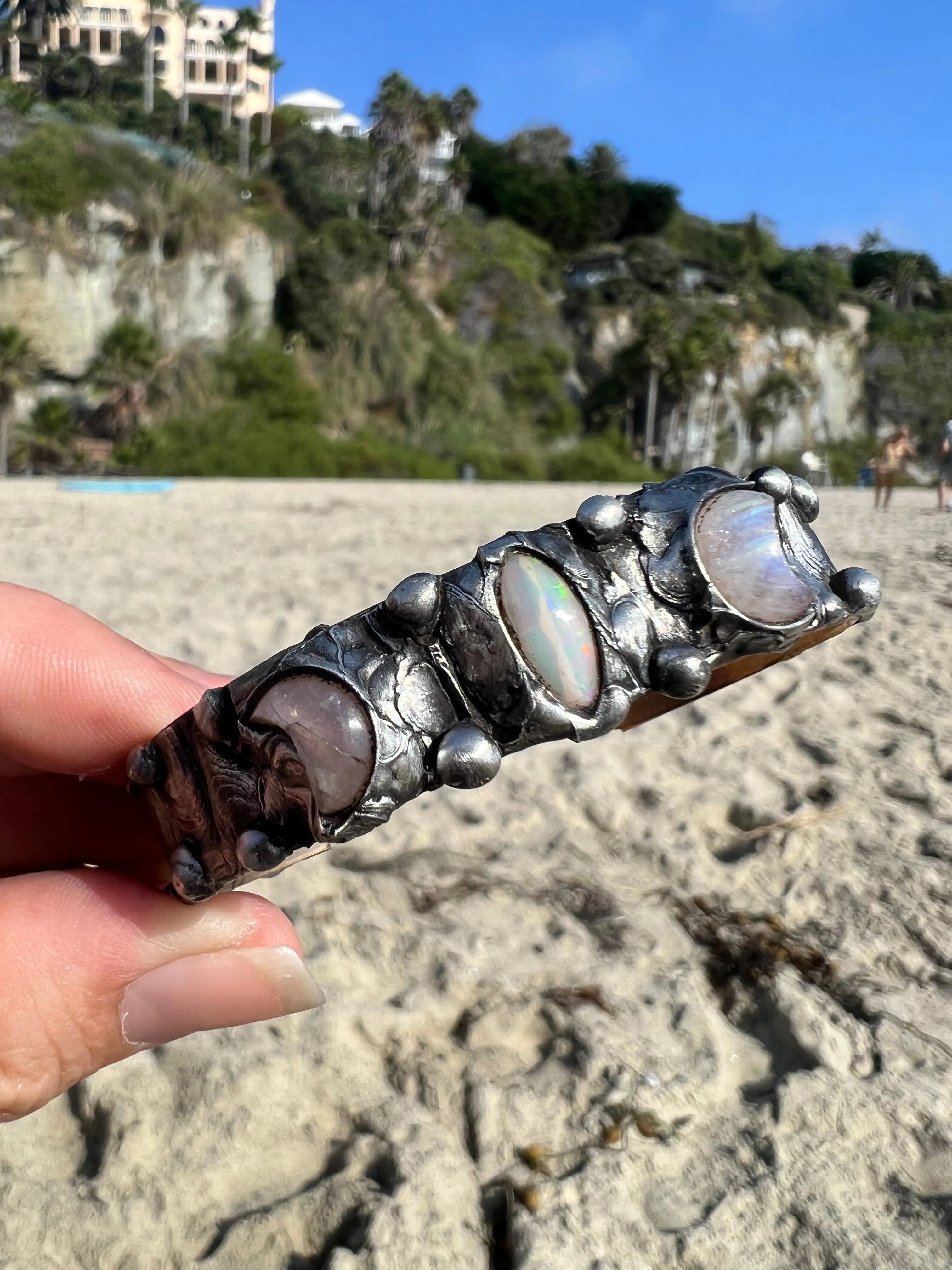 Opal and Moonstone Bangle no.2