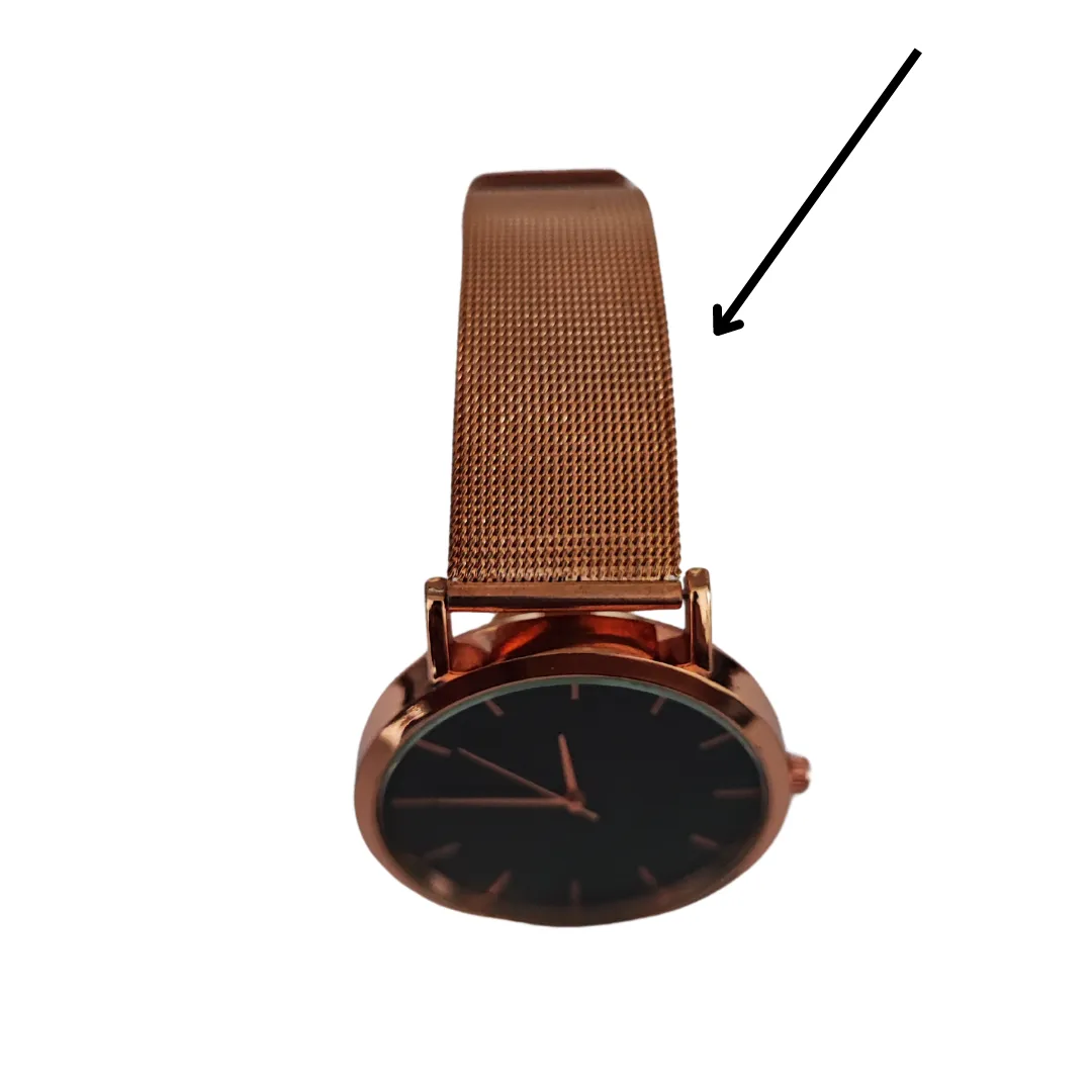 Orla Black Marble Dial Rosegold Watch -SAMPLE