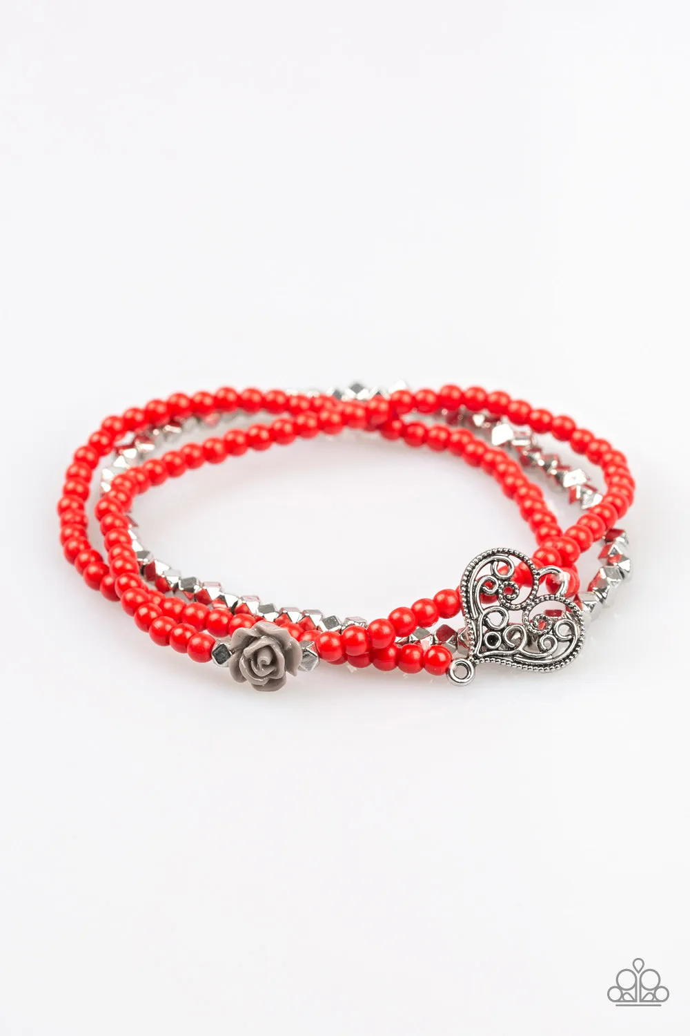 Paparazzi Lovers Loot Red Bracelets