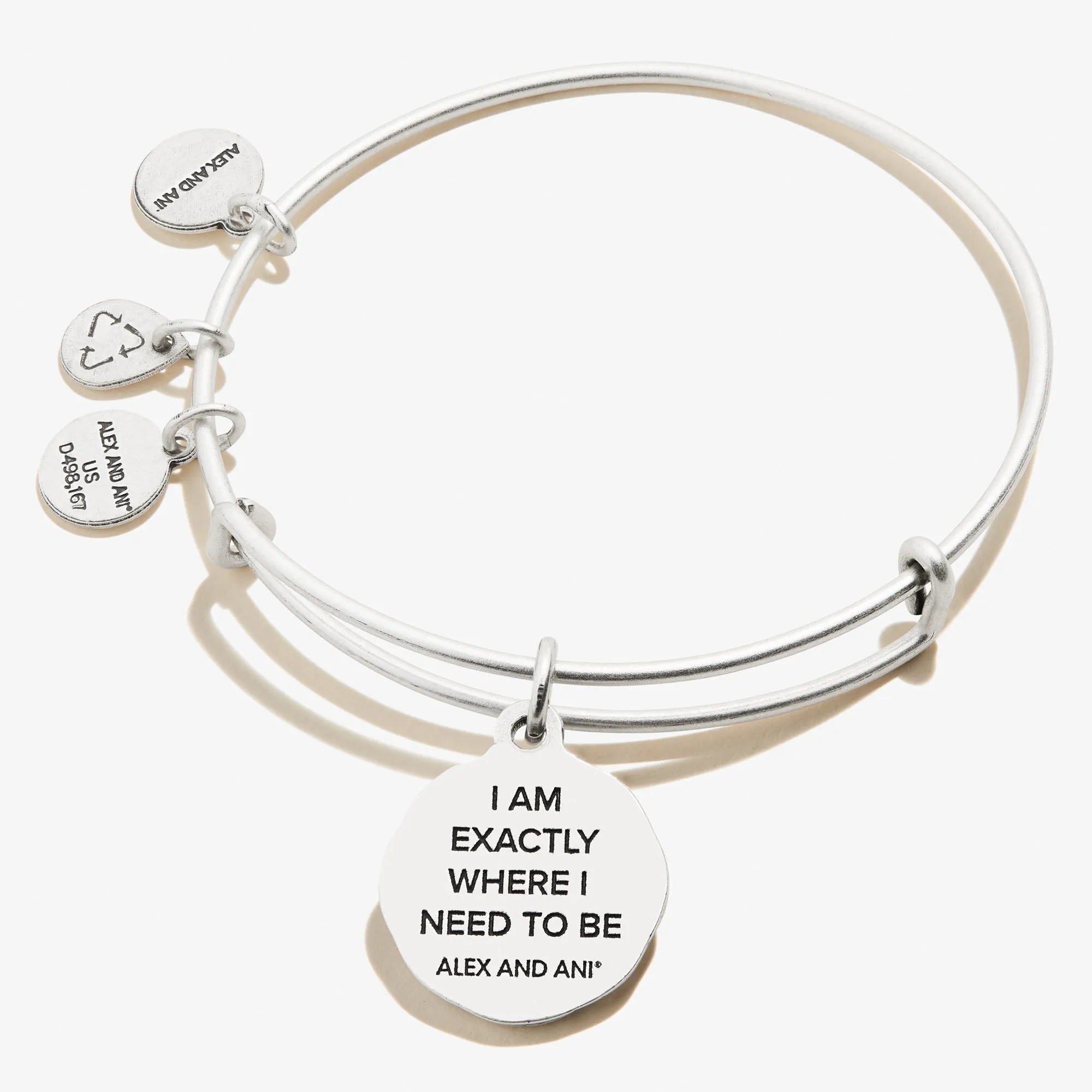 Path of Life Embossed Charm Bangle