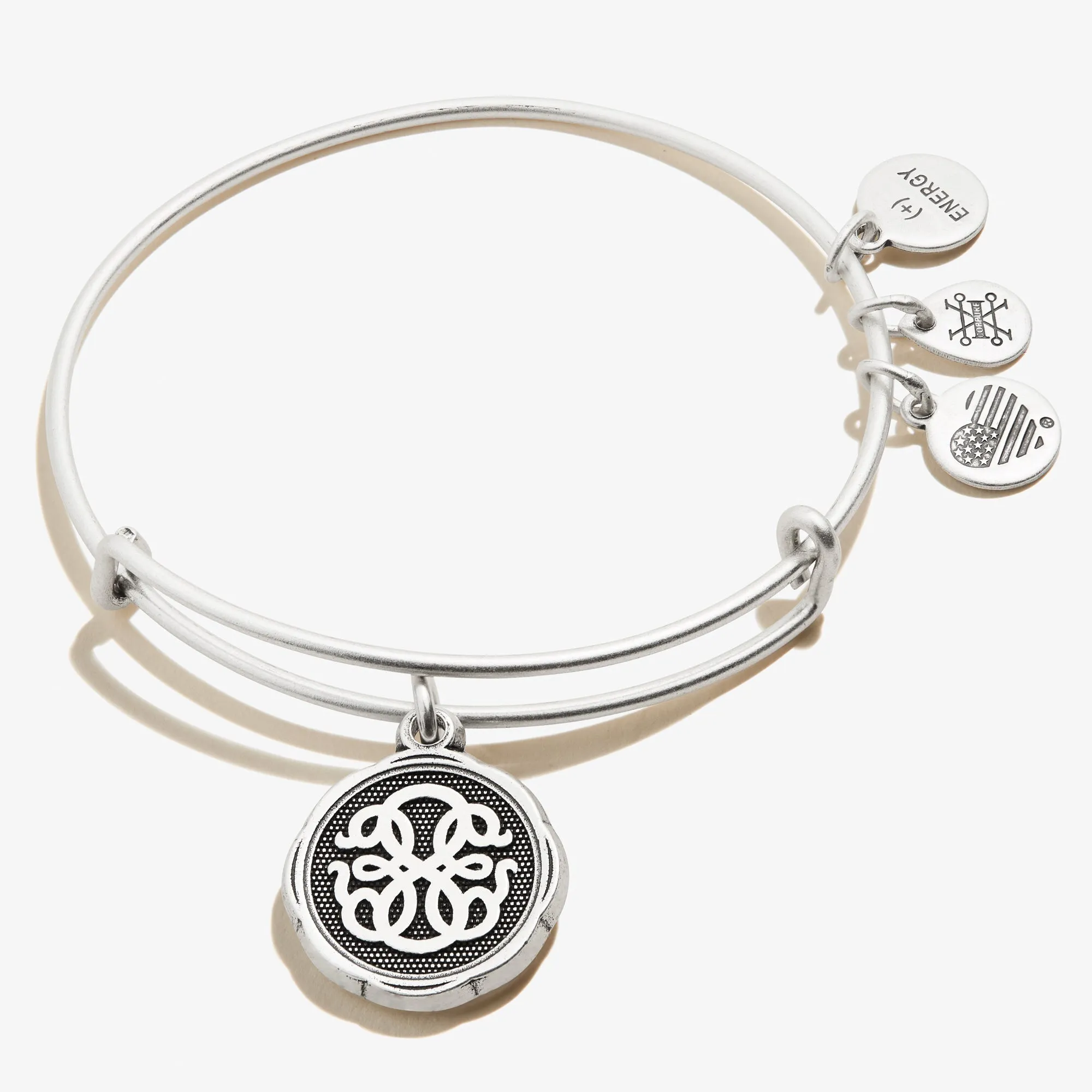 Path of Life Embossed Charm Bangle