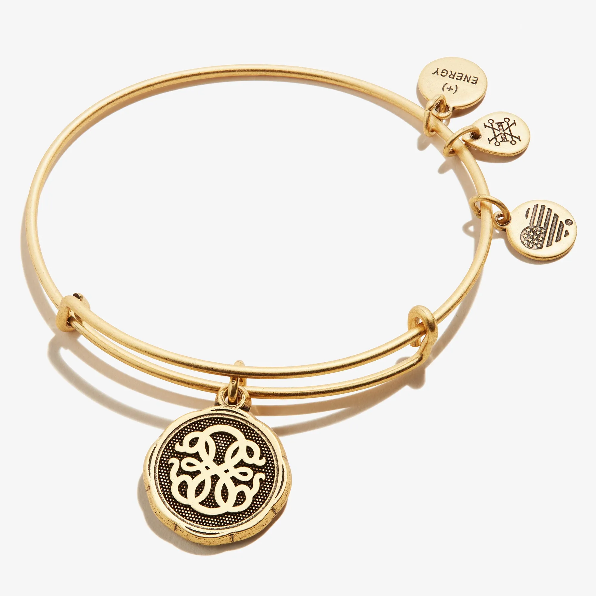 Path of Life Embossed Charm Bangle