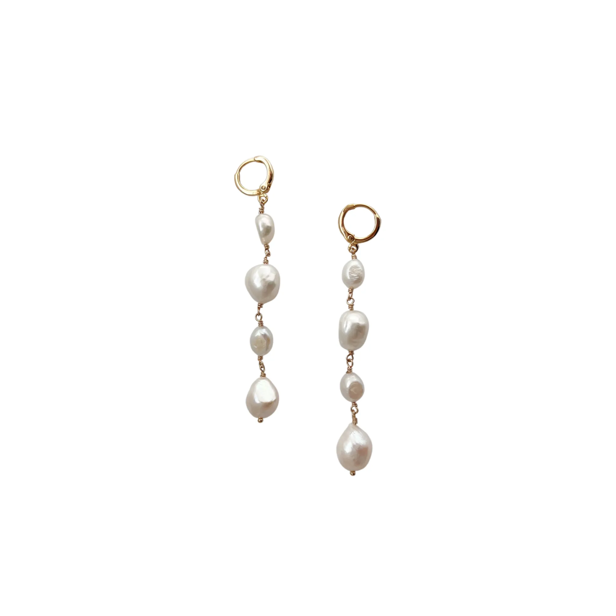 Pearl drop earrings