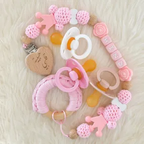 Personalised Pacifier Clip & BIBS Pacifiers