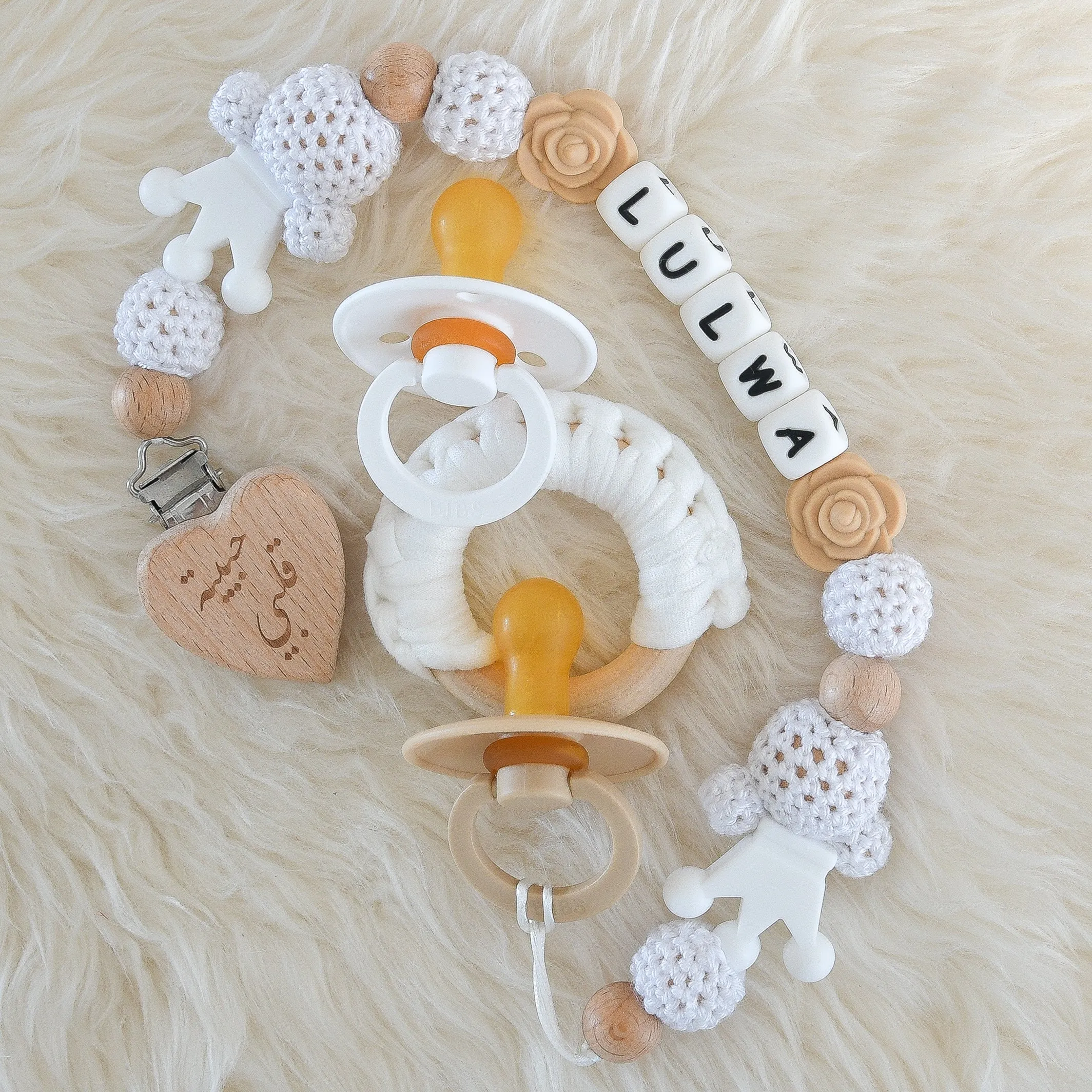 Personalised Pacifier Clip & BIBS Pacifiers