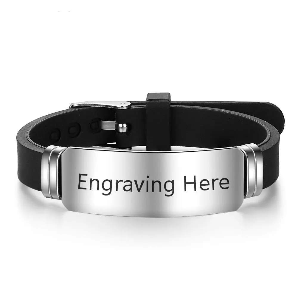 Personalized Custom Name Engrave ID Bracelets