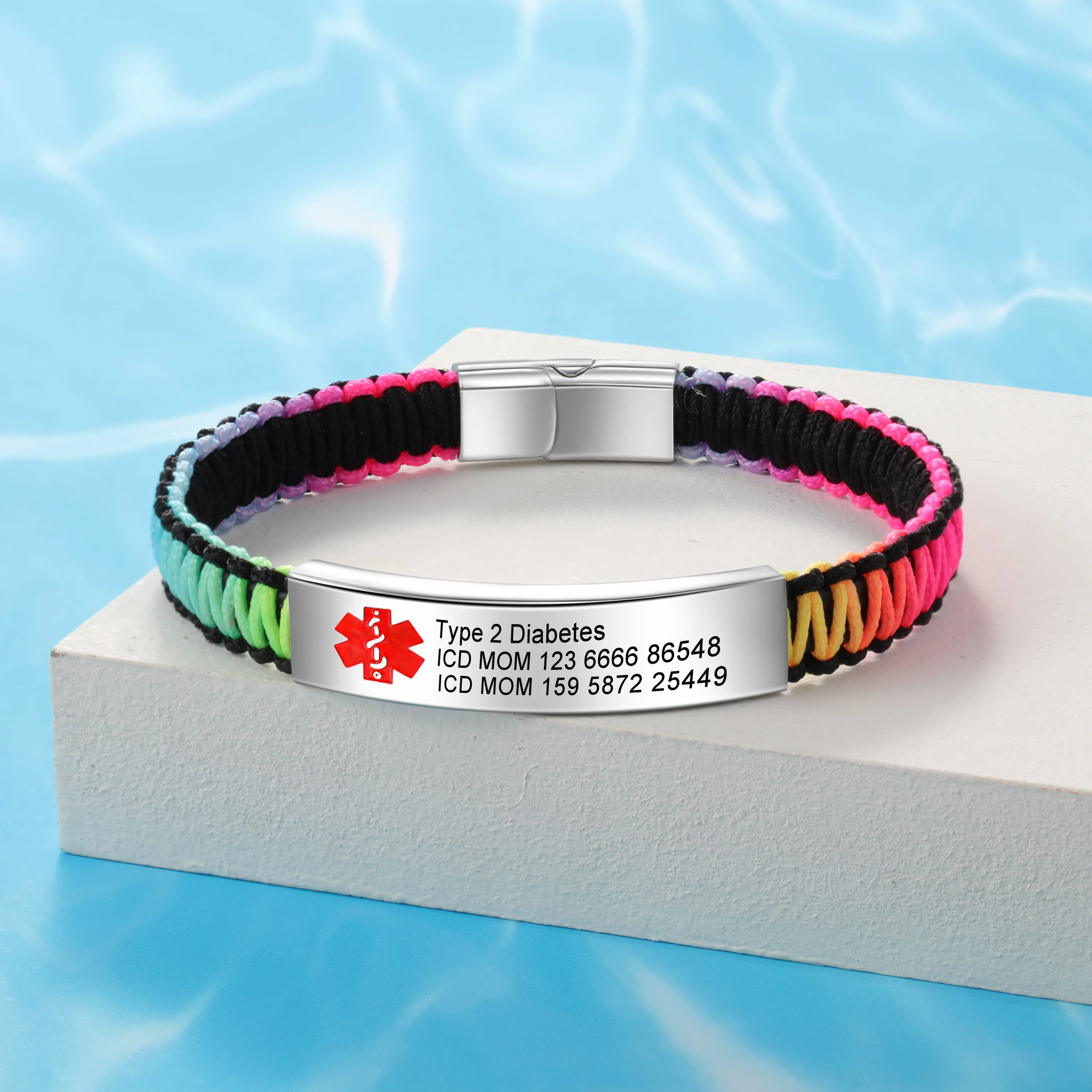 Personalized Medical Alert ID Bracelets For Women And Men