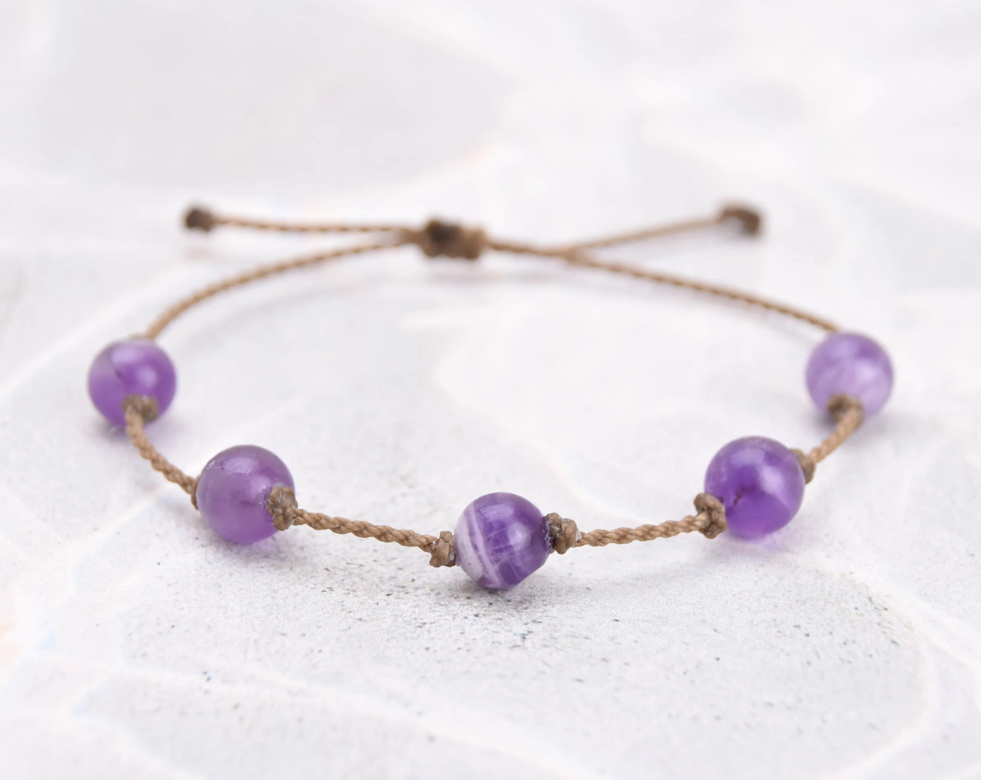 Purple Stones Bracelets