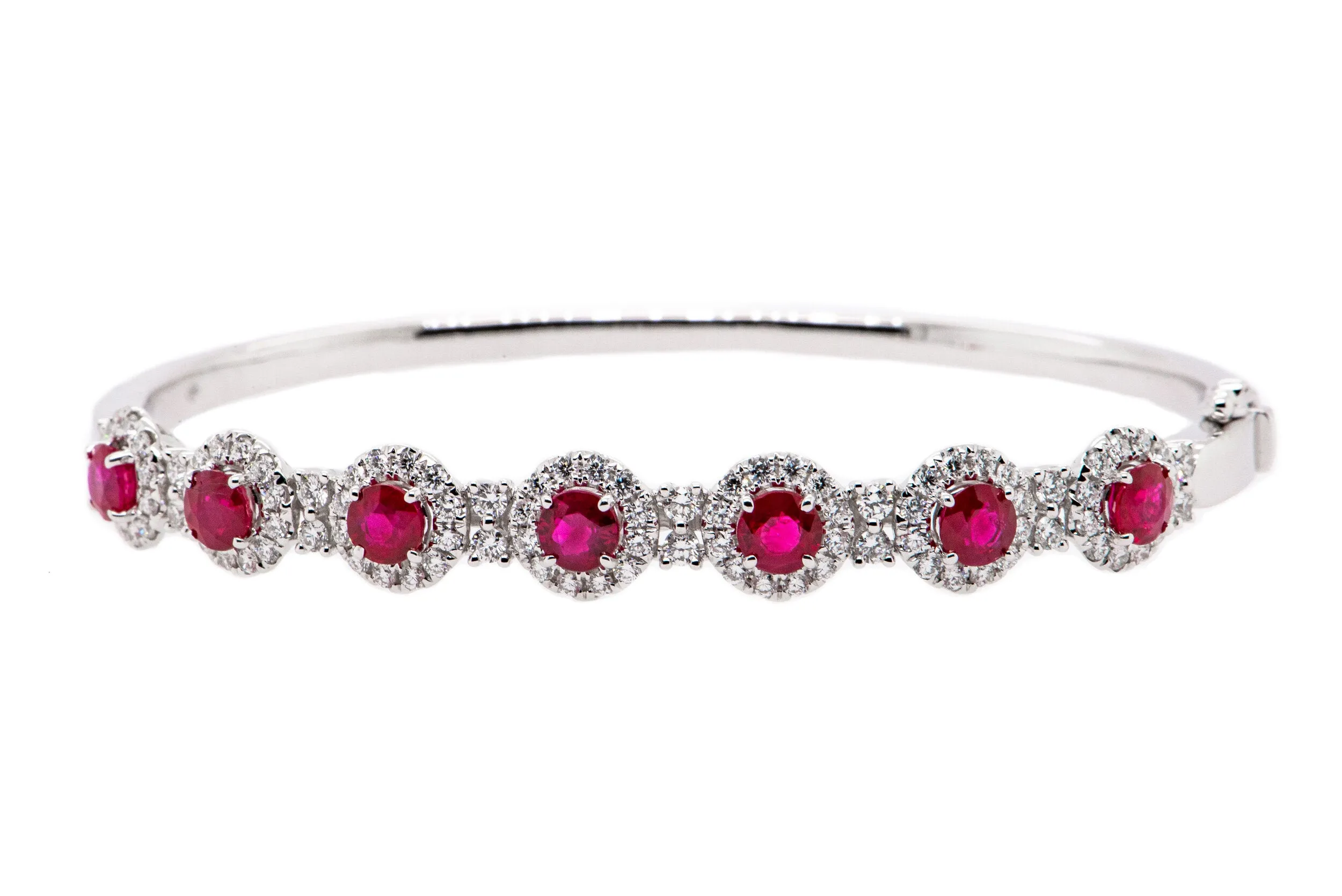 Ruby and Diamond Bangle Bracelet