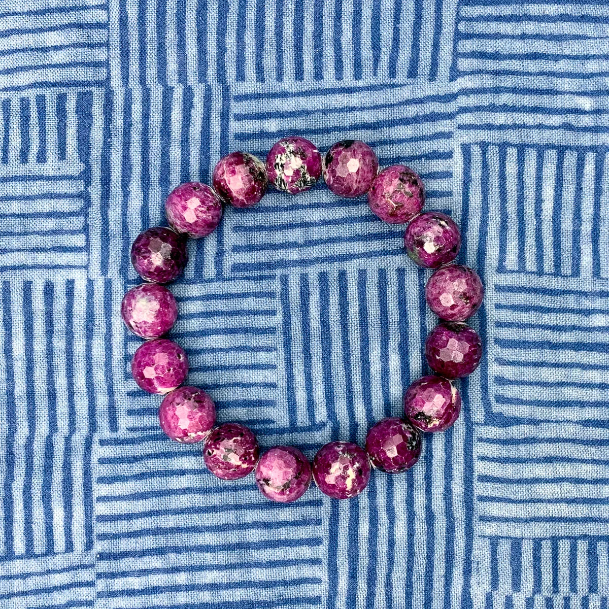 Ruby Zoisite Stretch Bracelets