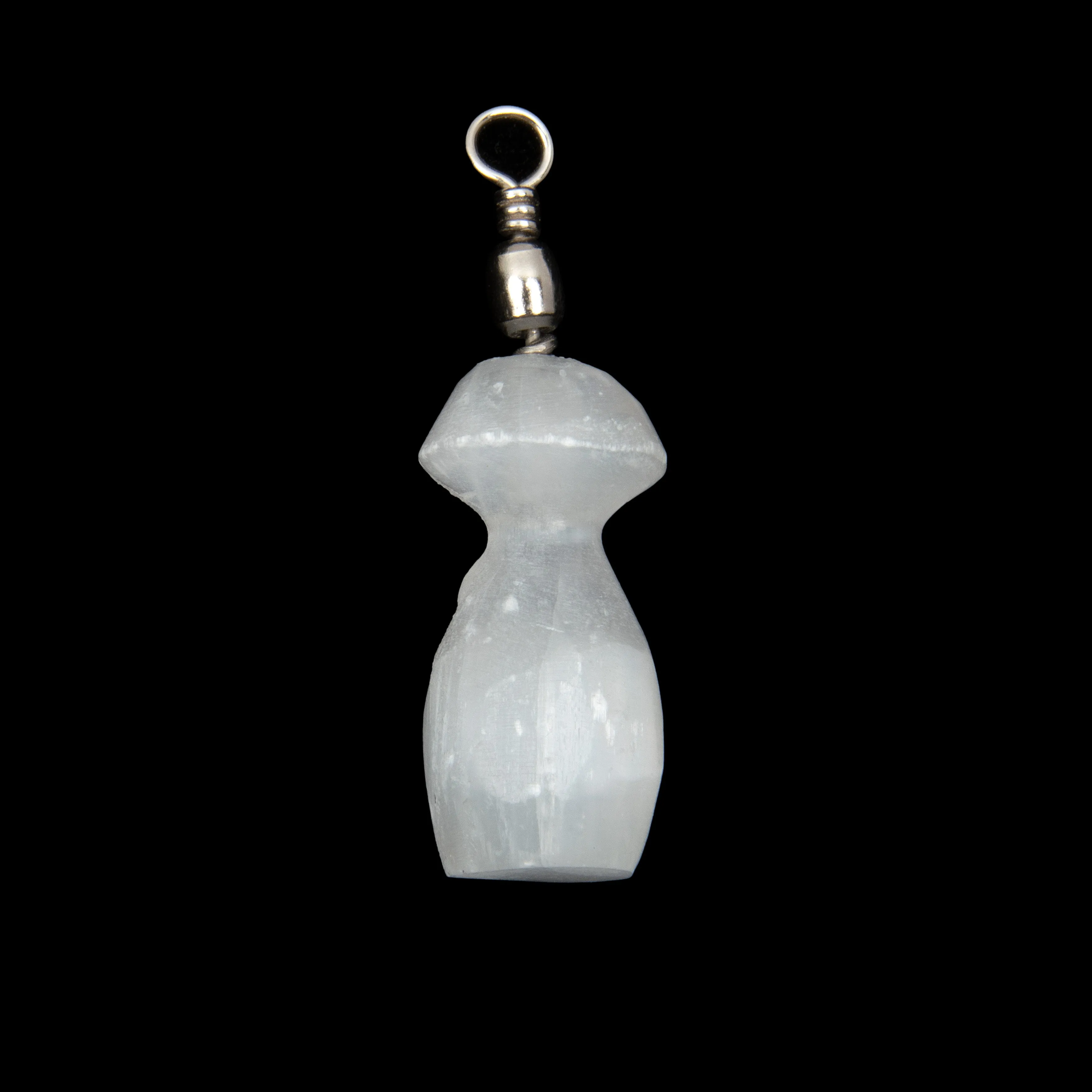 Selenite - Mushroom Pendant