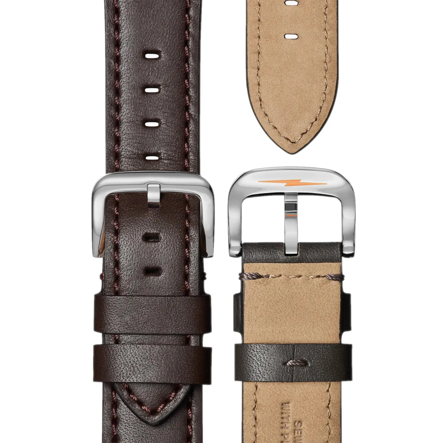 Shinola 45MM Runwell Automatic Kodiak Leather Strap Watch S01120183140