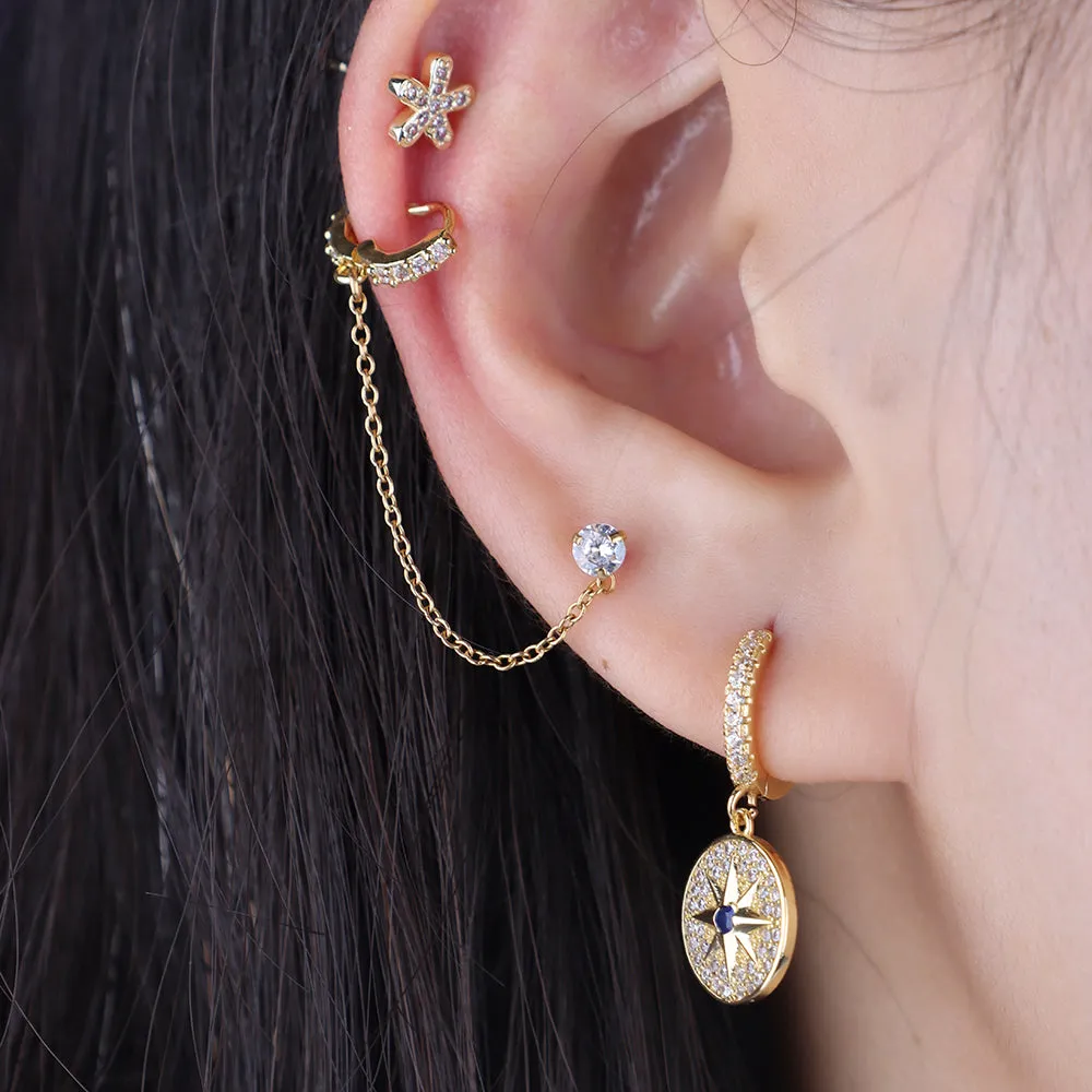 Shiny Chain Earring