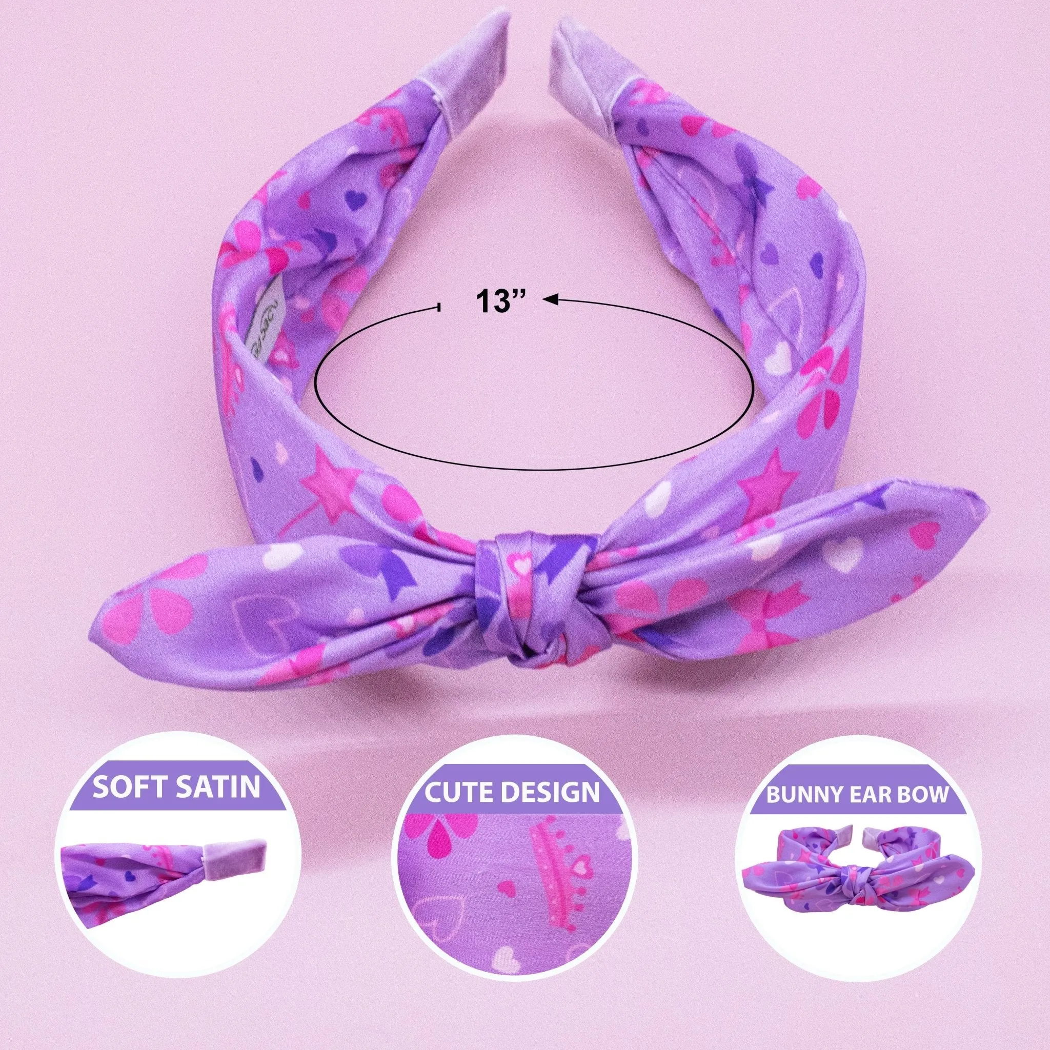 Silky Knotted Rabbit Ear Bow Headband