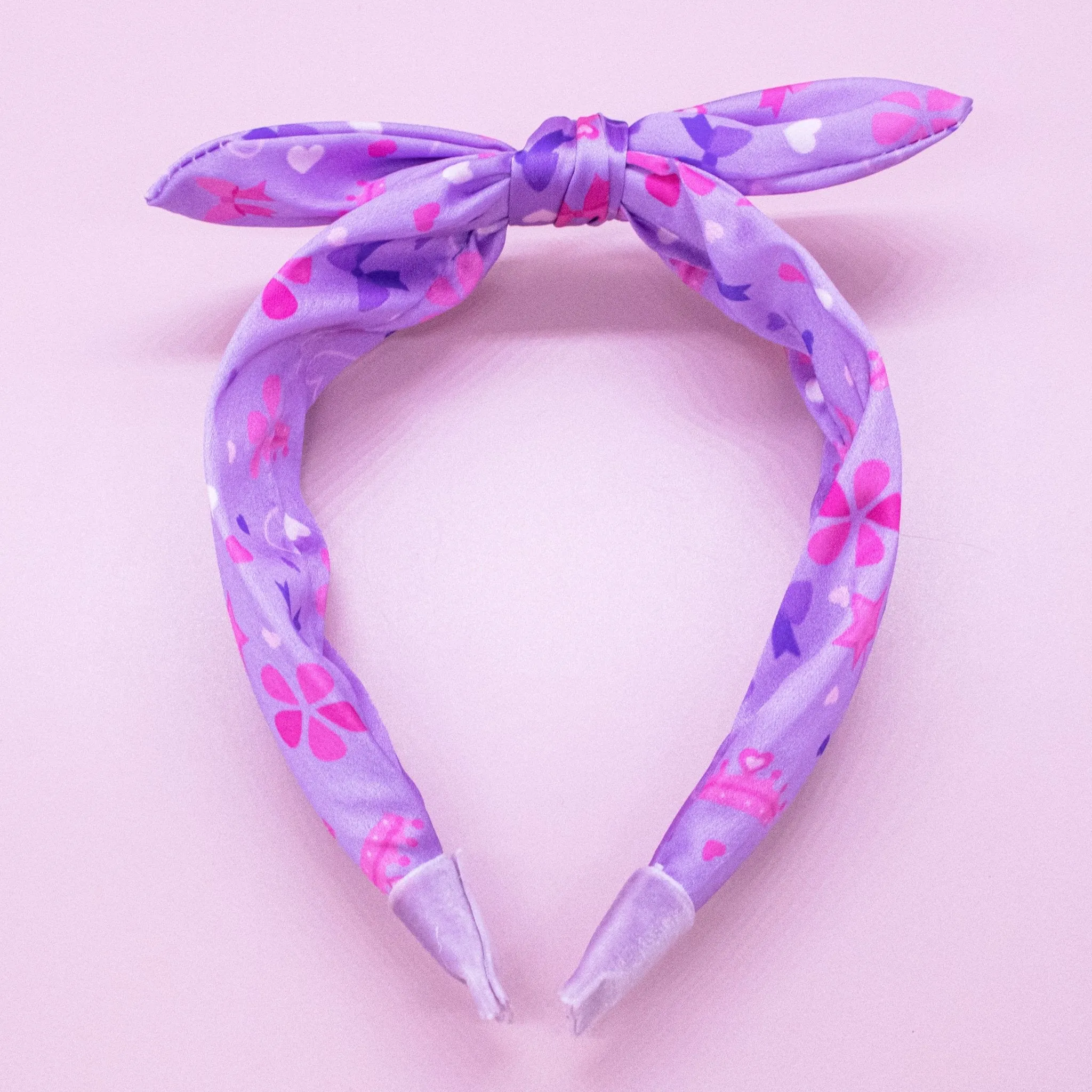 Silky Knotted Rabbit Ear Bow Headband