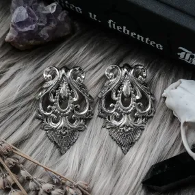 Silver Baroque Ear Weights