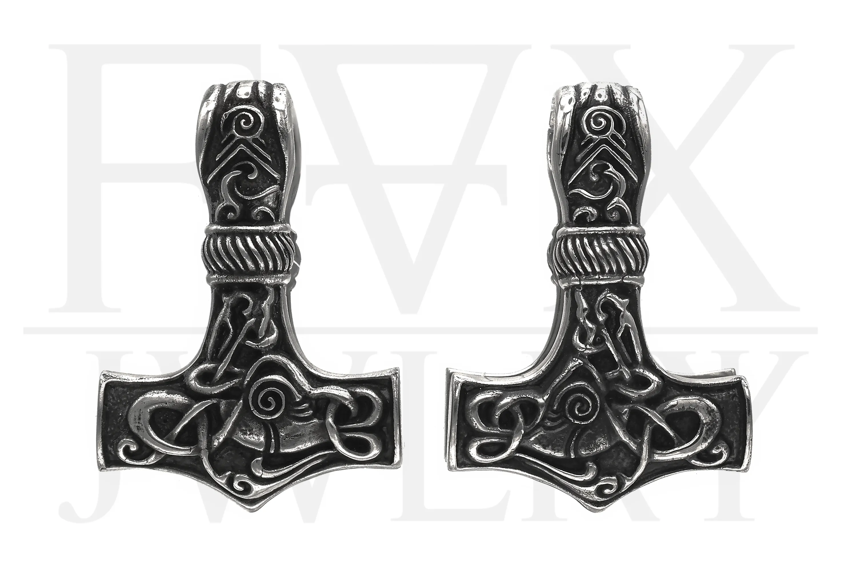 Silver Mjlnir Ear Weights