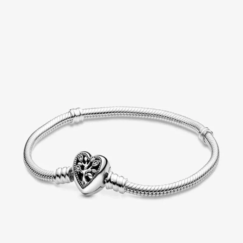 Sterling Charm Chain Bangle Bracelets