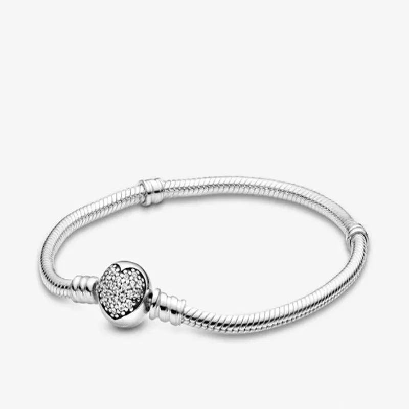 Sterling Charm Chain Bangle Bracelets