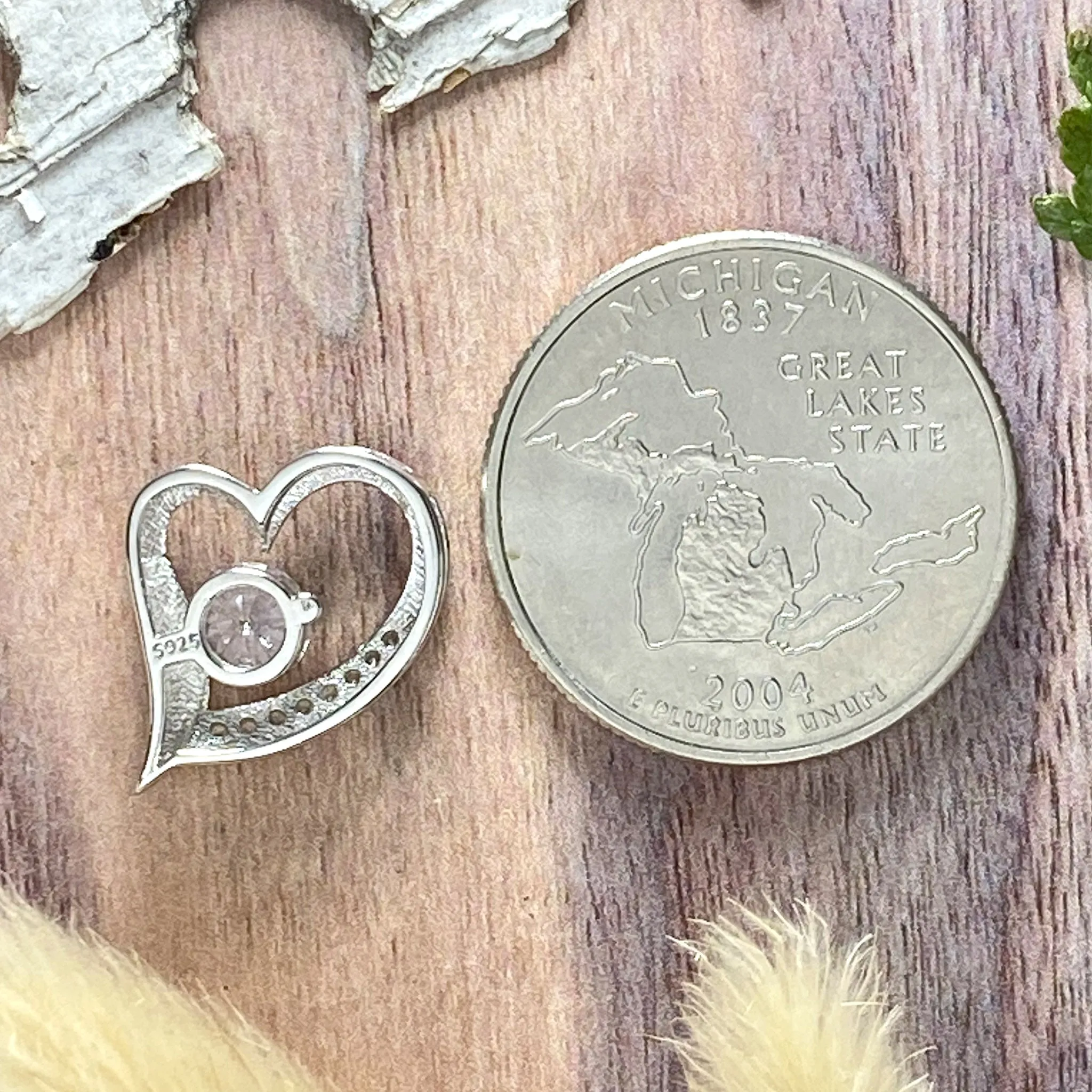 Beautiful Sterling Silver Heart Pendant