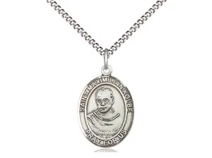 Sterling Silver  Maxmilian Kolbe 18 Ch