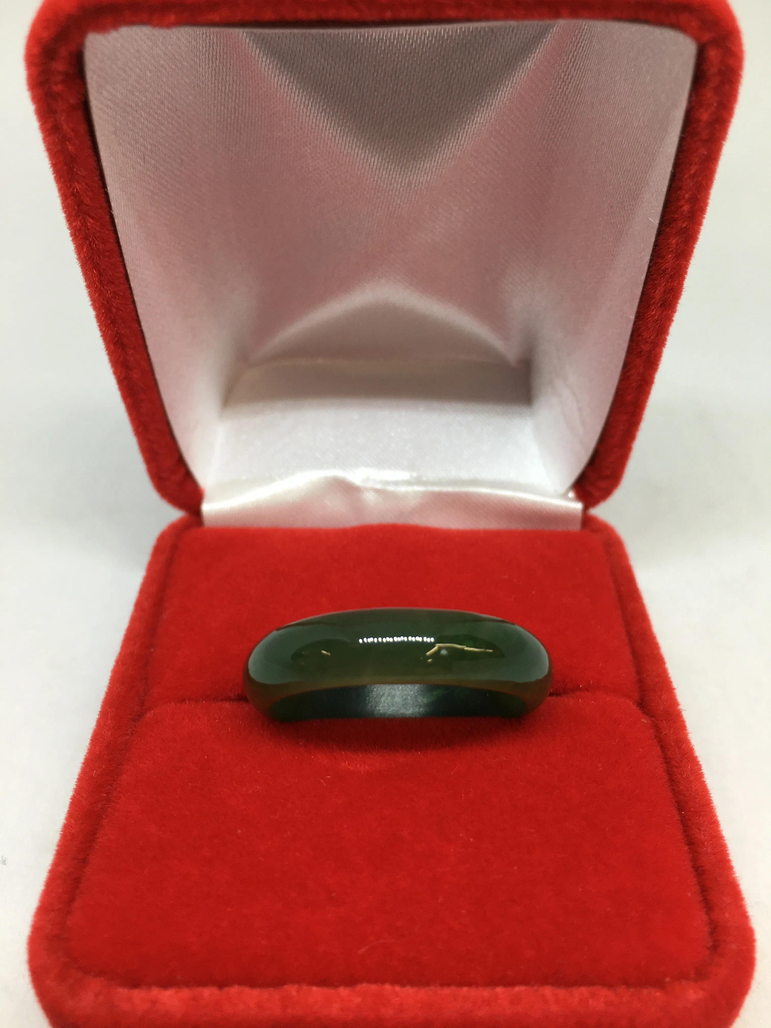 Stunning Natural Green Jade Ring