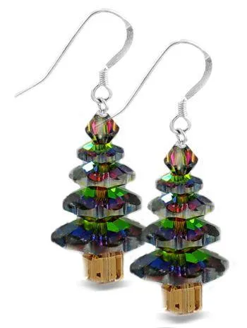 Swarovski Crystal Vitrail Medium Christmas Tree Earring Kit