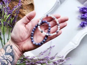 Tanzanite & Moonstone Stack Beaded Bracelets || Reiki Infused